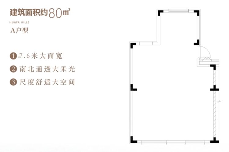 大连华发绿洋湾3室3厅3卫1厨80.00㎡户型图-大连房天下