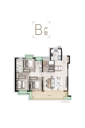 融创建发丨观澜云著4室2厅1厨2卫建面143.00㎡