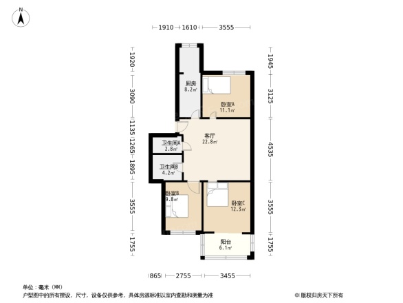 粮食一库家属院户型图