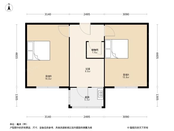 粮食一库家属院户型图