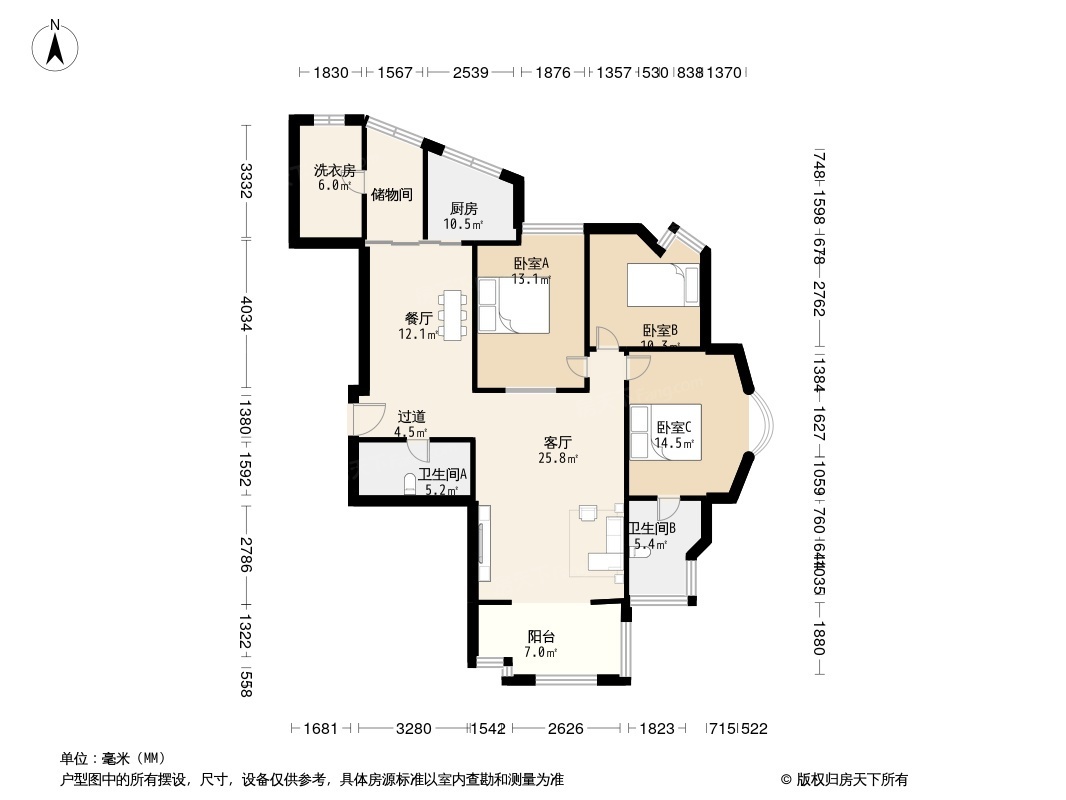 户型图1/2