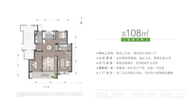 万科·雨悦光年3室2厅1厨2卫建面108.00㎡