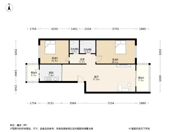 新苑小区户型图