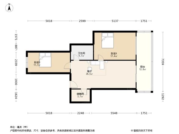 和兴七道街小区户型图