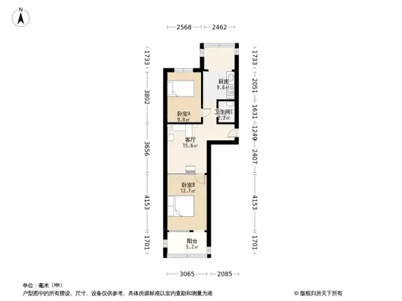 文化西路单位宿舍户型图