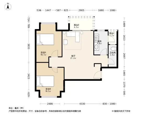 悦水蓝山户型图