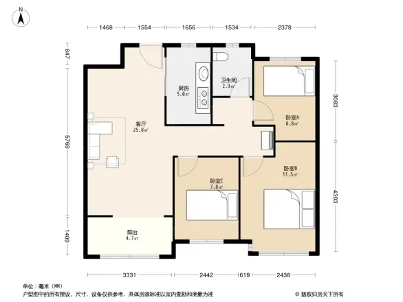万科麓城户型图