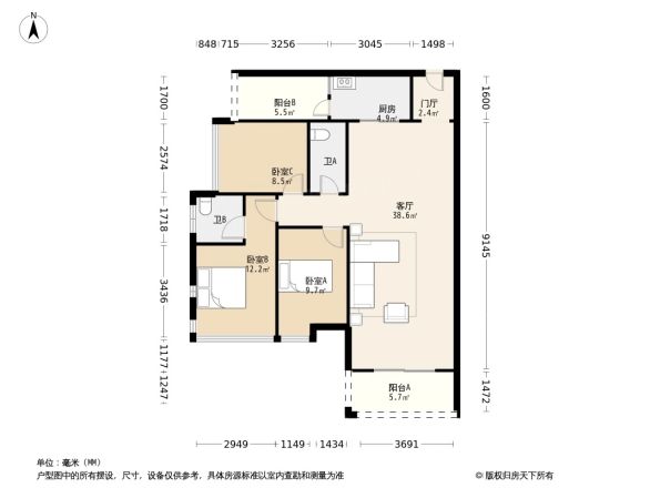 朗月华庭户型图