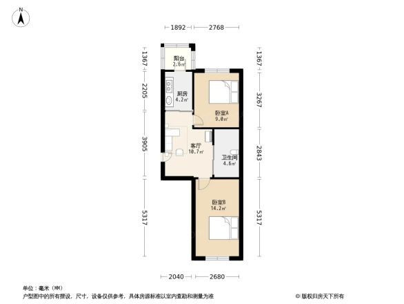 香山小区户型图