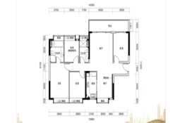 珠江四季悦城4室2厅1厨2卫建面140.76㎡