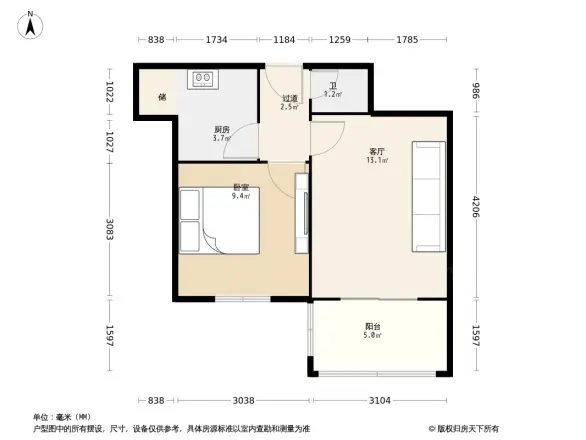 工业南路小鸭宿舍户型图
