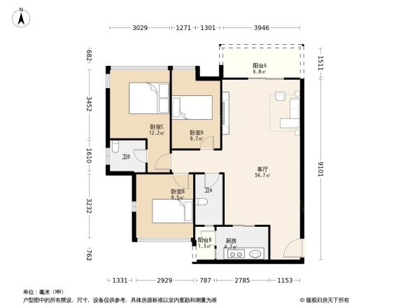 朗月华庭户型图