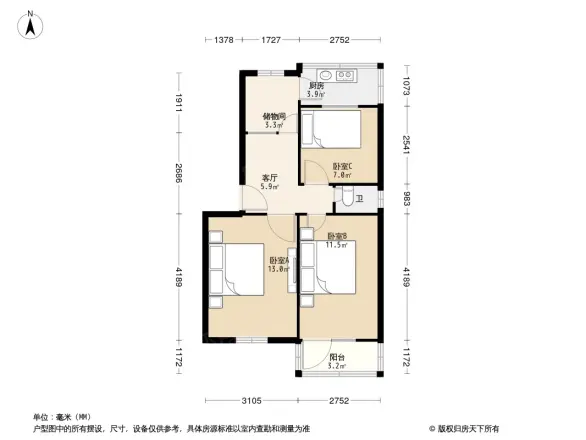 和平路16号院户型图