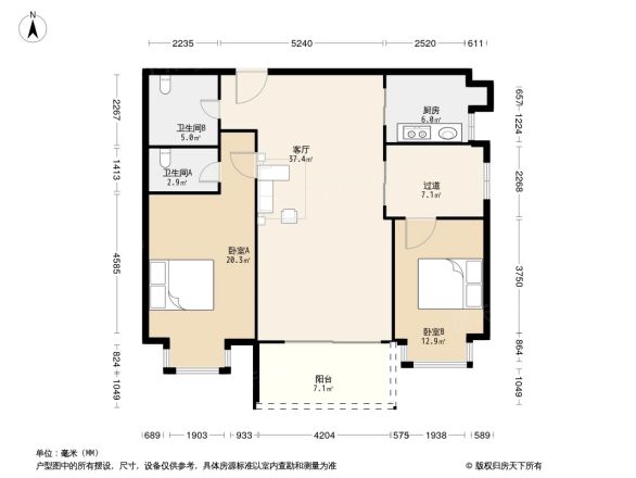 融侨锦江A区户型图