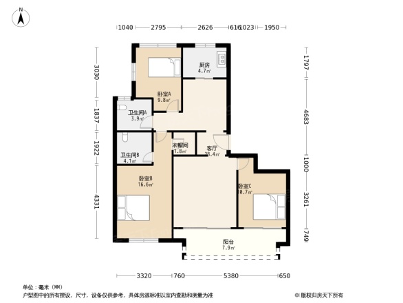 融创东麟府户型图