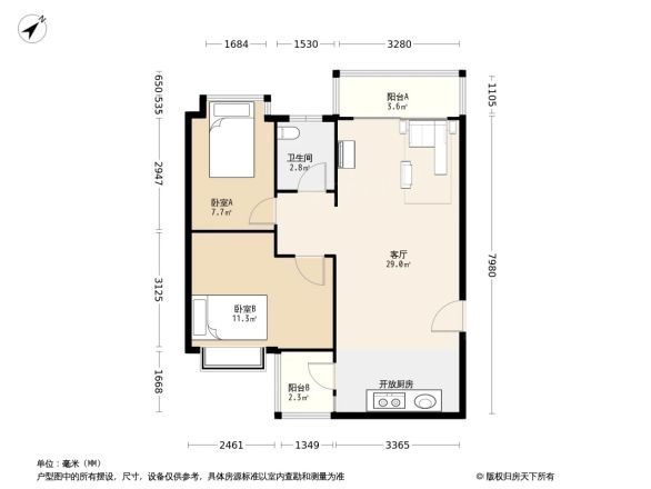 天赐花园户型图