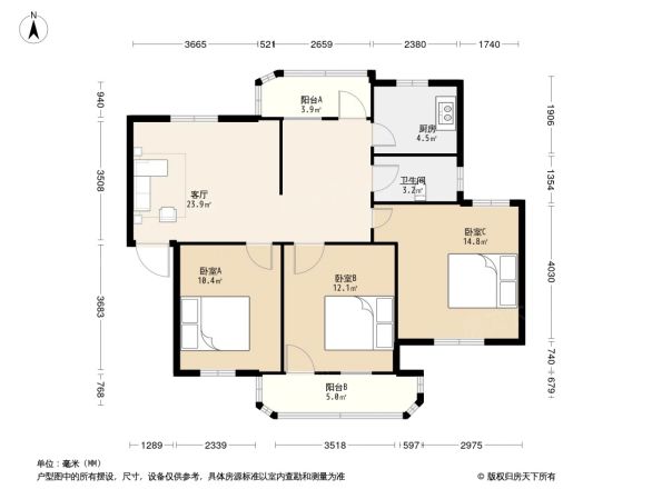 银苑小区户型图