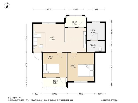 银苑小区户型图