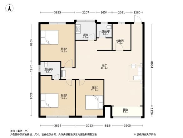 新怡花园户型图