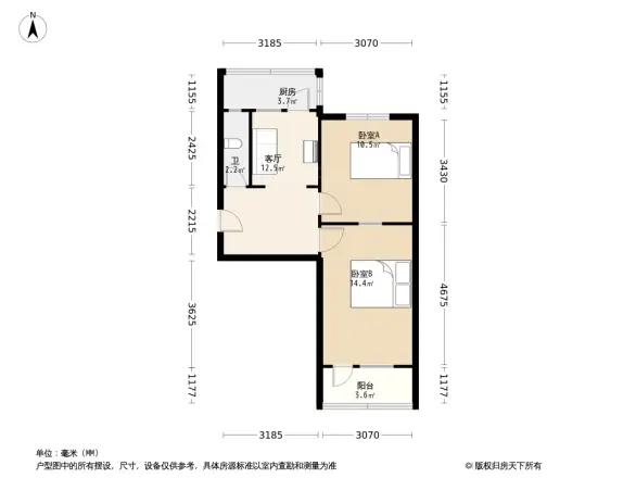 翔翼路税务局宿舍户型图