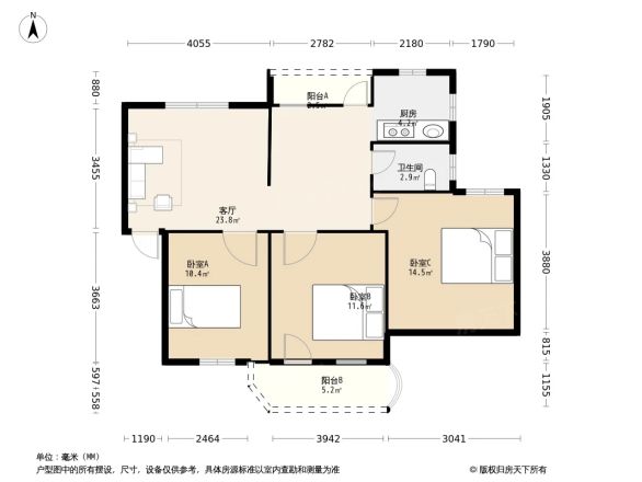 银苑小区户型图