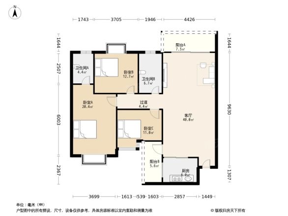 天赐花园户型图