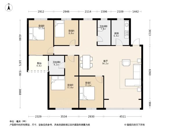 新怡花园户型图