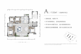 人居·蜀澜峰荟4室2厅1厨2卫建面135.00㎡