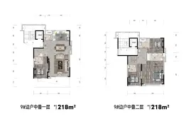 东景庭院4室2厅1厨5卫建面218.00㎡