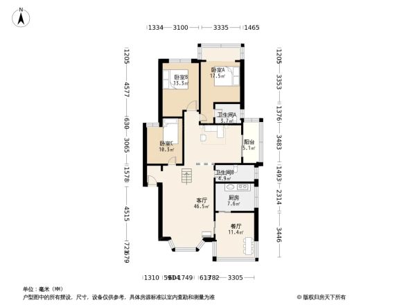 鸣翠路1号院户型图