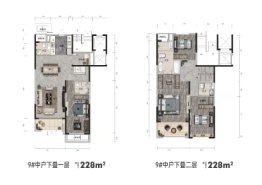 东景庭院4室2厅1厨4卫建面228.00㎡