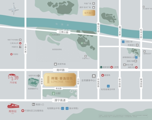 祥瑞水投·香逸珑悦交通图