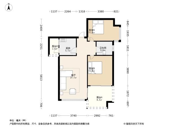 蓝色经典户型图