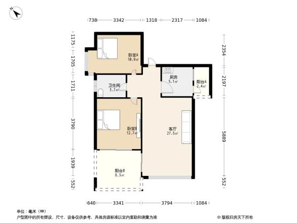 蓝色经典户型图