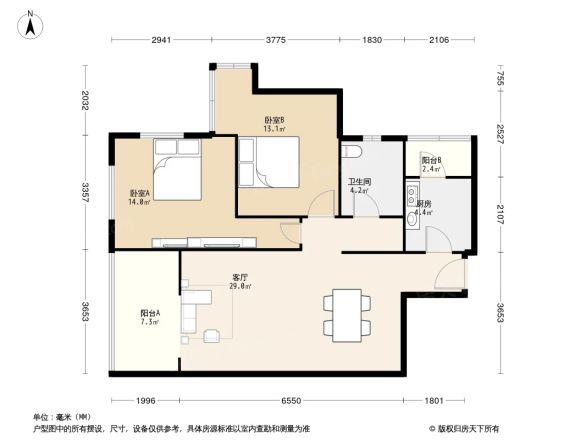 卓锦城四期户型图