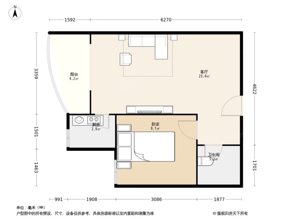 时代阳光花园户型图