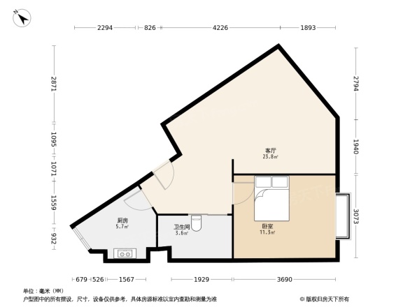 沙河北岸户型图