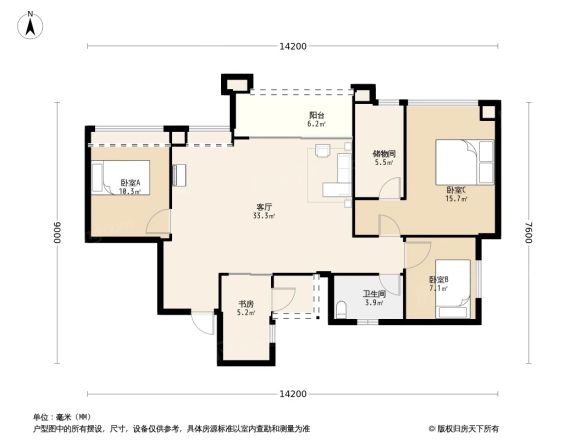 大石南路198号院户型图