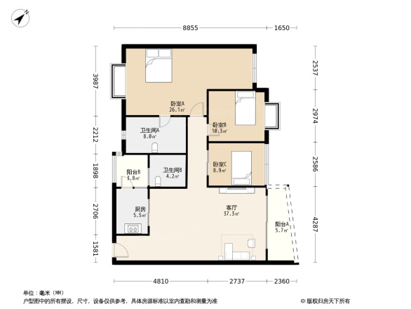 圣安卓花园一期户型图