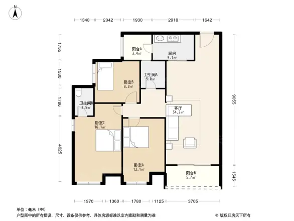 四季名苑户型图