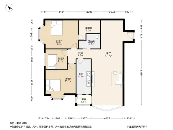 鸿禧花园户型图