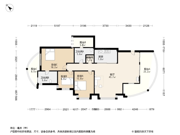 锦绣森邻户型图