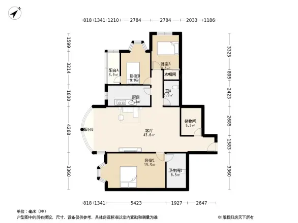 鸿禧花园户型图