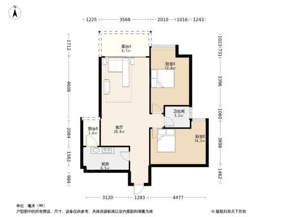 金海怡景花园户型图