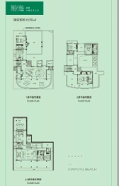 融创钻石海岸别墅6室5厅1厨6卫建面386.00㎡