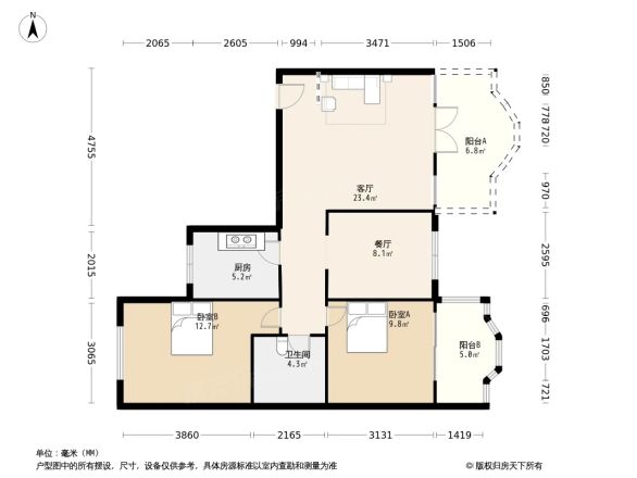 双楠谊苑二期B区户型图