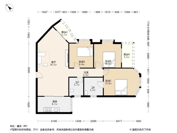 碧锦花园户型图