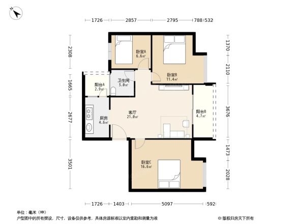 雅砻阳光花园户型图
