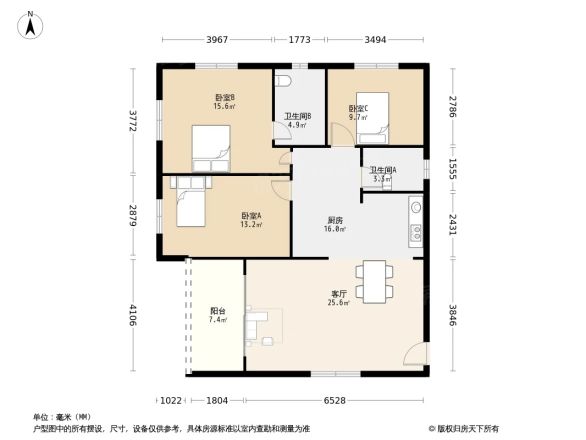 佑兴花园户型图