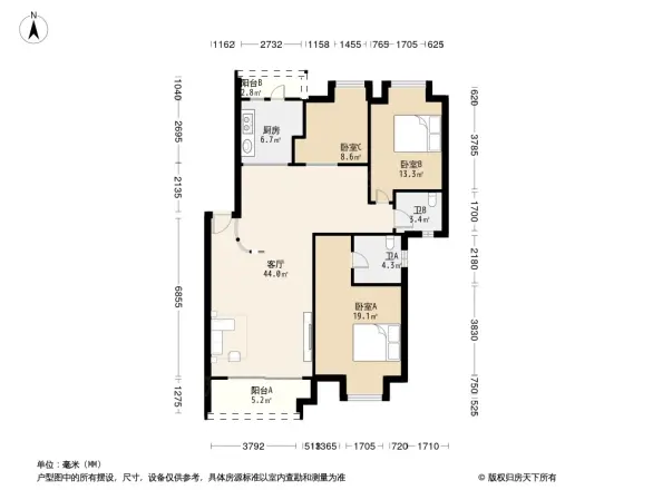 佛山奥园凯茵苑户型图